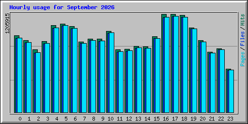 Hourly usage for September 2026